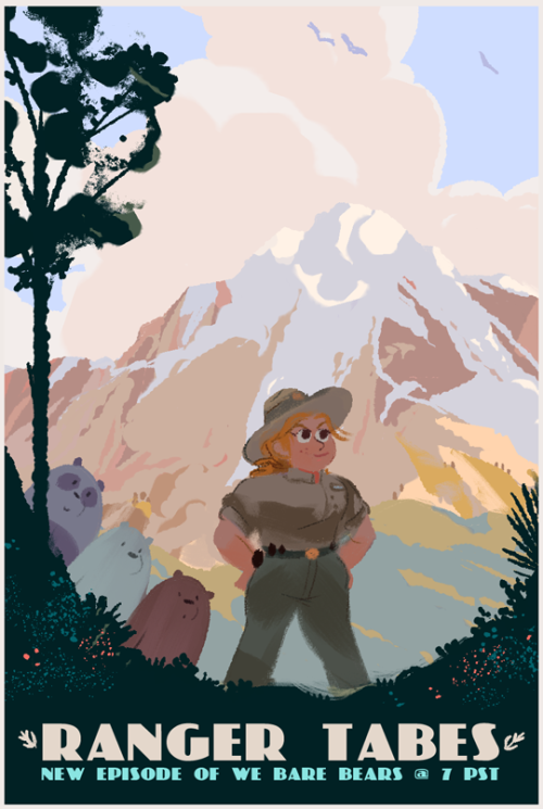 tonight’s RANGER TABES, boarded by maddie and kyler!! here’s a national parks poster inspired promoE