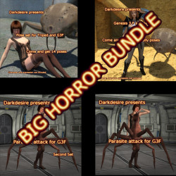 Come and get the big horror bundle for G3F!