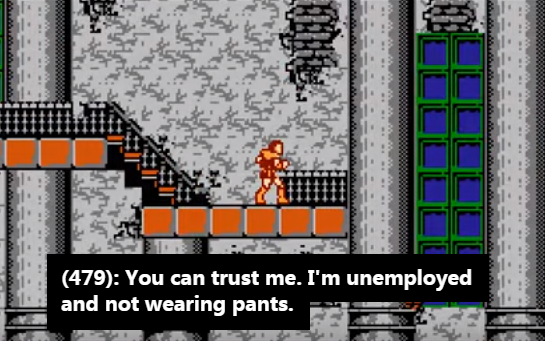 slbtumblng: textsfromcastlevania: (479): You can trust me. I’m unemployed and not