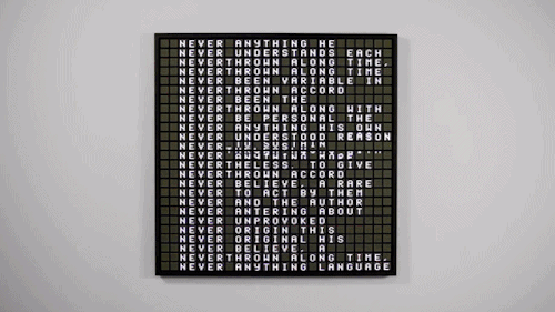 prostheticknowledge:EtymologiesInstallation artworks by United Visual Artists is a collection of dot