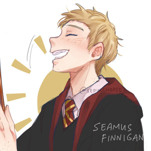 Seamus Finnigan - loud, cheeky and some kind of sunshine - laughs at his own dumb jokes. Of course, 