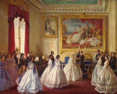 jeannepompadour:Wedding of Princess Alice of the United Kingdom and Prince Louis of Hesse by George 