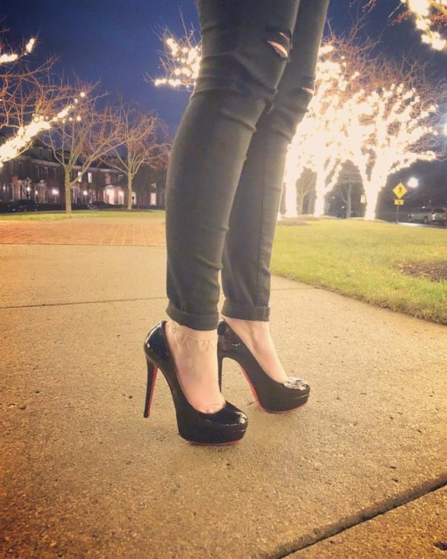 engineeringinheels:@louboutinworld Bianca #louboutinworld #140mm #christianlouboutin #platforms #hig