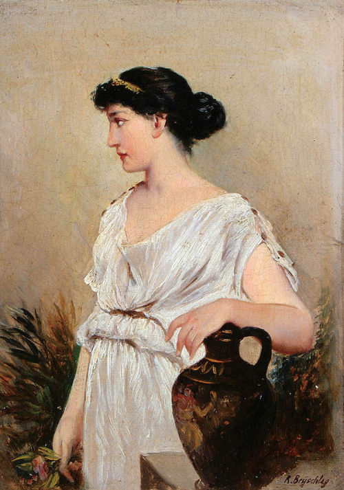 dentelledeperle: Robert Julius Beyschlag (1838–1903) A Grecian beauty