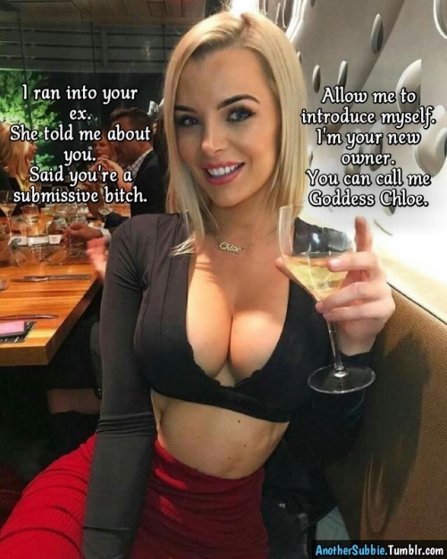 petslaveneedsmistress:  myplaceofparadise:  Nice to meet you Goddess Chloe…  Yes