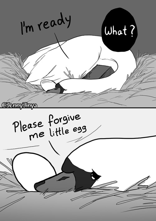 drsloppysawbonesmd:  eggastential-biscuits:jenny-jinya:TW: Animal death, cruelty Sometimes I have to draw comics to cope with things. I read about this a while ago and it still breaks my heart. They smashed her eggs with a brick and she died of grief.