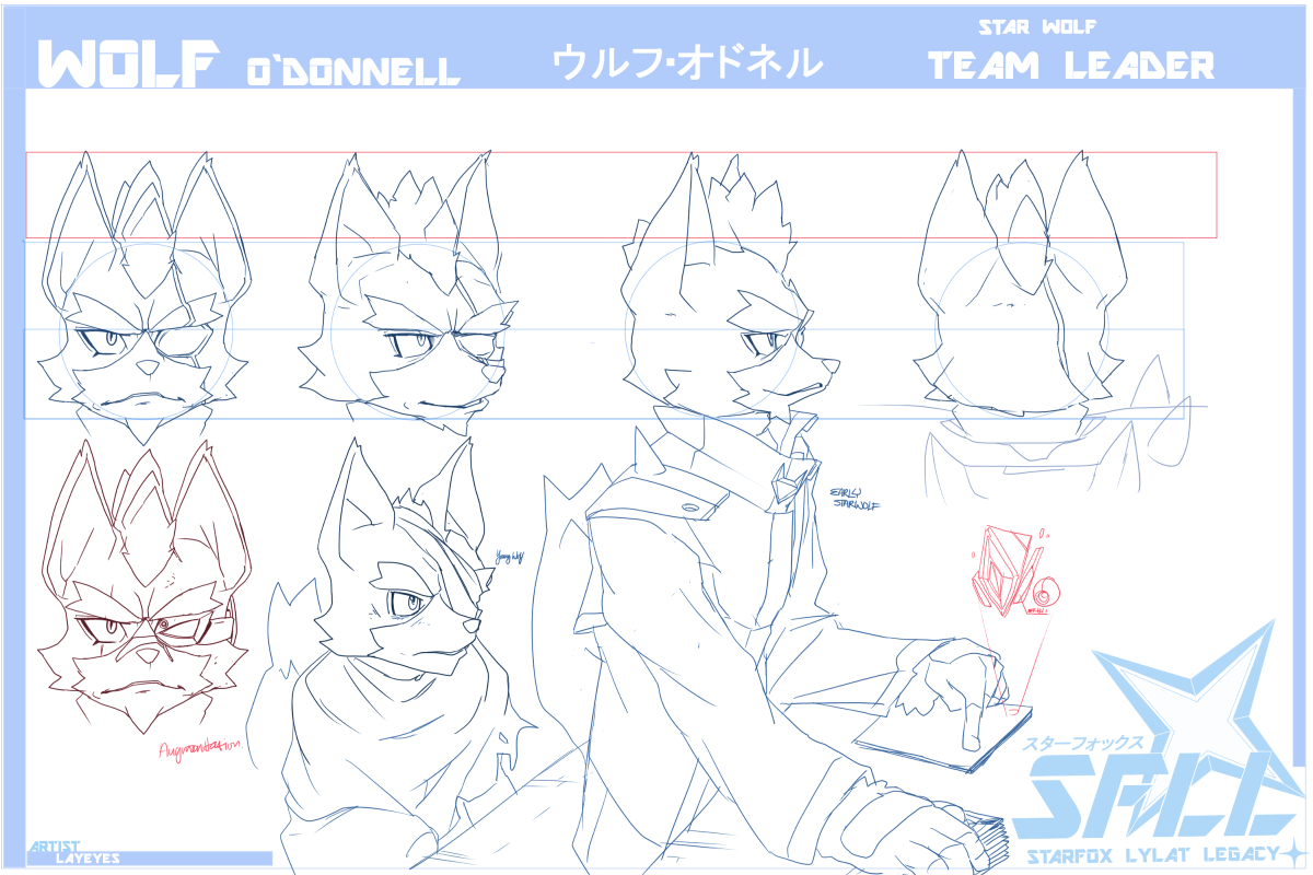 lylat-legacy:  STAR FOX - Lylat Legacy Conceptual Design [208] Wolf O`Donnell Character