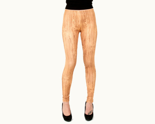 etsyifyourenasty: Wood Grain Leggings