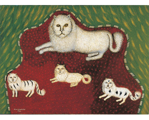 Morris Hirshfield (1872–1946) 1/ Angora Cat, 1937, oil on...