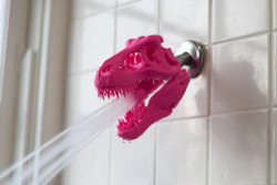 Nyzagay1: Wickedclothes:   T-Rex Skull Shower Head Turn Your Shower Pre-Historic