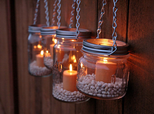 wickedclothes:  Hanging Mason Jar Lamps Sold on Etsy.