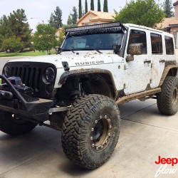 jeepflow:  Jeeps can look great dirty or clean. Sometimes I like dirty better! Shout out to @jay6deuce for this great photo of his jeep. #jk #jeep #jeeps #rubicon #muddy #JEEPFLOW