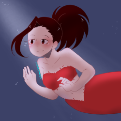 sammusenpai:Quick little Mermaid Momo I made
