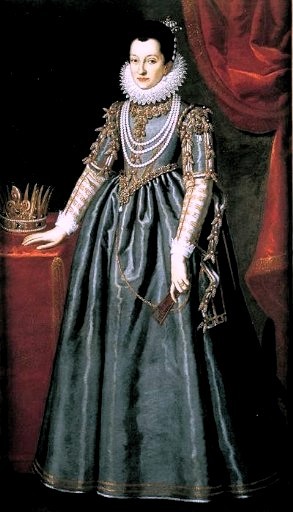 Christina of Lorraine,Grand Duchess of Tuscany by Scipione Pulzone, 1591-98