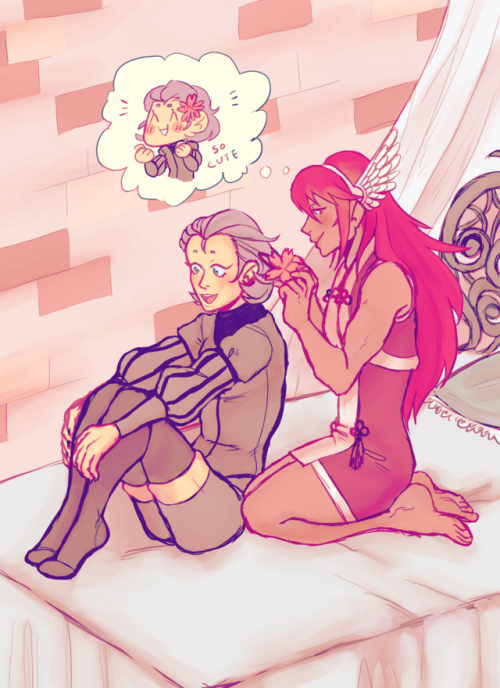 holydeerly: i completely forgot to post this, but this was for an FE femslash project back in Fall 