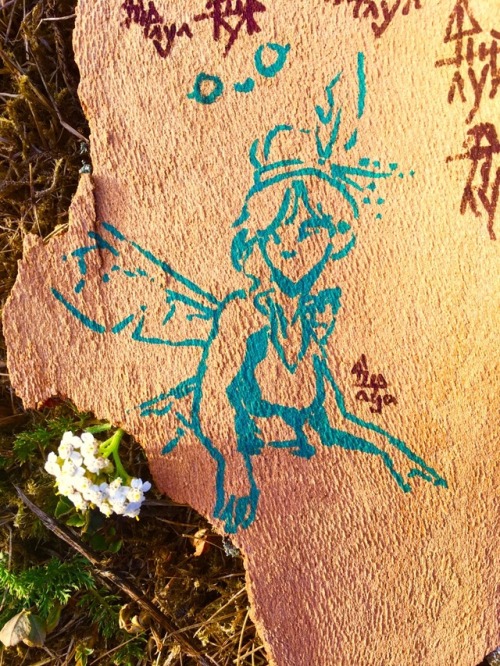 I Drew On Bark🌿✨ When I Forgot My Sketchbook At Home I Improvised...