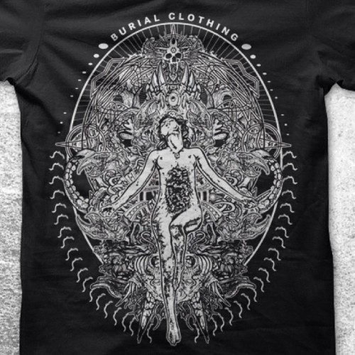&ldquo;Open Thyself&rdquo; designed by @tomdenney_art now available! #burialclothing #tomdenney #bak