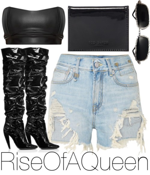 All You Wear Is Black by riseofaqueen featuring a travel bag