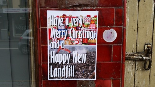 Some of the Christmas themed anarchist posters and stickers seen around Sydney in December 2017