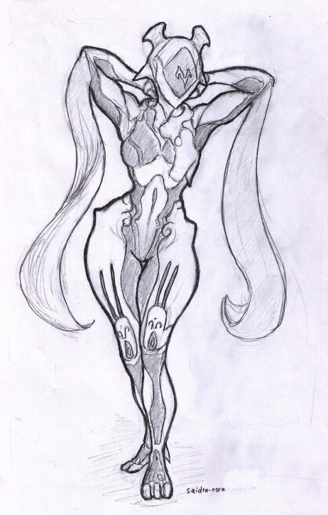 saidra-nsfw:I don’t even know if warframes are actual robots or not but whatever, they look hot and that’s what matters.By the wayGood news, i solved the tablet issue so the next pictures are gonna be digital once again. Gotta say i’ll miss tradicional art, it was really fun while it lasted. 