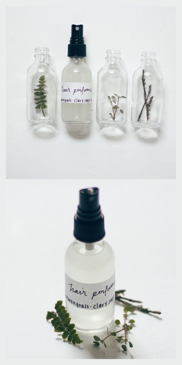 DIY Hair Perfume Recipe from Free People.Make DIY Hair Perfume with just a few ingredients like esse