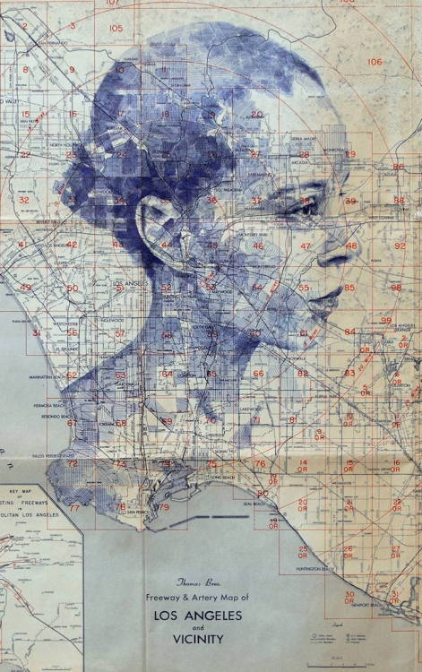 Porn mayahan:  UK artist Ed Fairburn uses maps photos