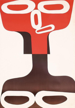 design-is-fine:Exhibition poster for Henry Moore – Kunsthalle Bern, 1950. Unknown artist. Source