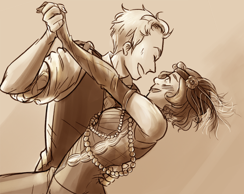 I really like Owain/Noire but I don&rsquo;t think I ever actually drew them before, so here we go! 