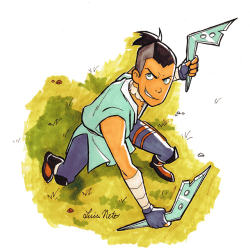  For Day 2 of Inktober 2019, I drew Sokka from one of my all-time fave shows, Avatar: The Last Airbe