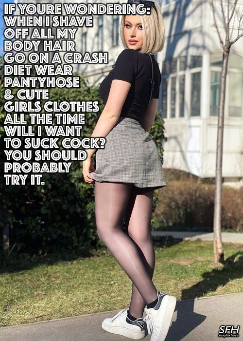 bellesnewmirror:  sissyforhose:  Sissy’s and their silly questions, sigh.   ☺️