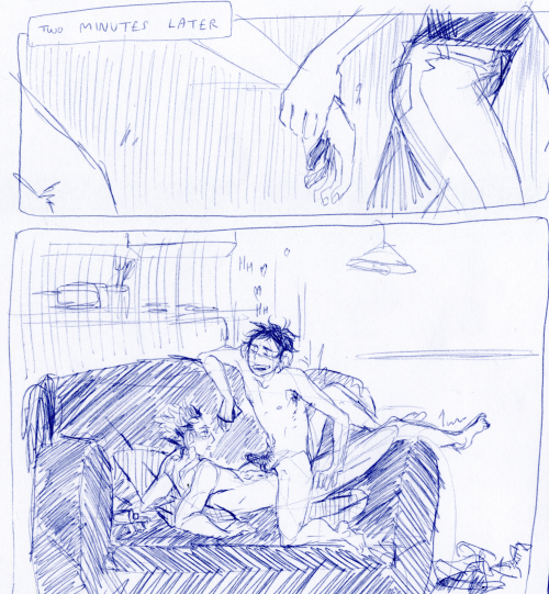 tealbruise:  OK so i liked that bokuaka AUs post a lot and decided to draw one this is like a terrible porn moviein the meanwhile : 