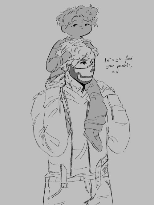 Ghost On His Leave As A Caretaker Of Random Kids That Saw Him And Said "mhm, Yep, That Scary, Scarred