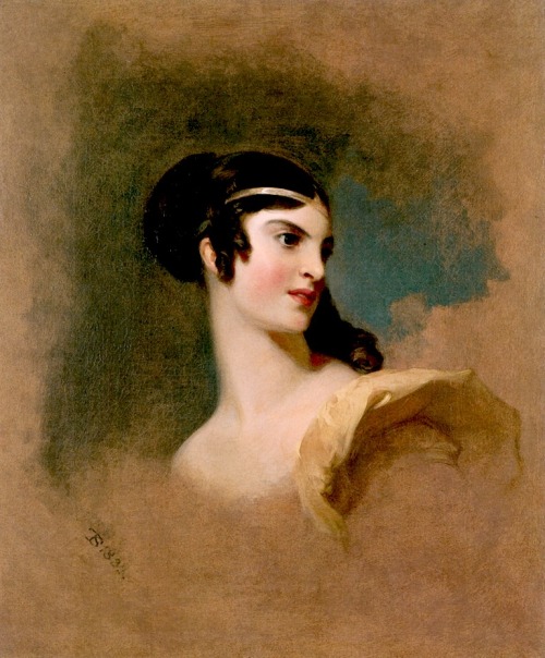 thomas-sully:Fanny Kemble as Julia in the Hunchback, 1833, Thomas Sully