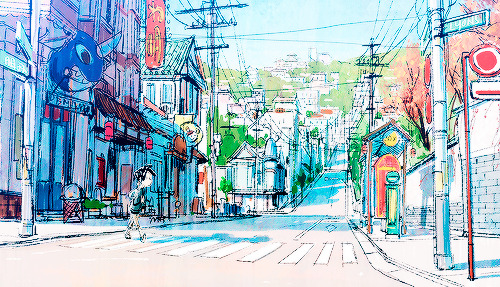 mickeyandcompany:  Big Hero 6 visual development Tumblr headers (art by Mingjue Helen