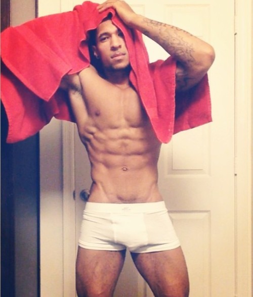 adirtylilsecretsstuff:  dominicanblackboy:  A sexy gorgeous eye catching moment with gorgeous tatted hunk Derek Tramel and his forever loving yummy dick!😍#yal don’t see him chilling wit my dude Steven Beck!😉😍  Patiently waiting for y'all to