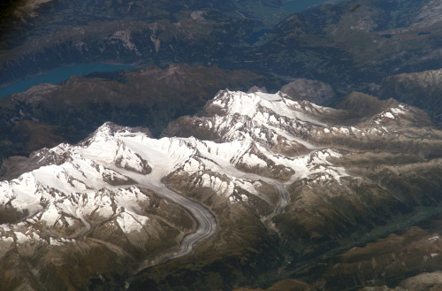 Bernese Alps (south-western Switzerland) from theInternational Space Station.The Alps stretch across