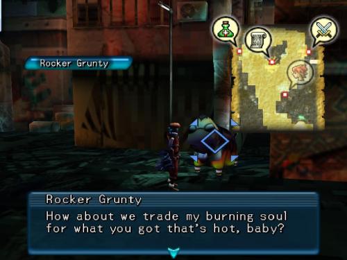 Oh, God, I got a Rock Grunty!It talkes saying &ldquo;BABY!&rdquo; in each sentence, and he said some