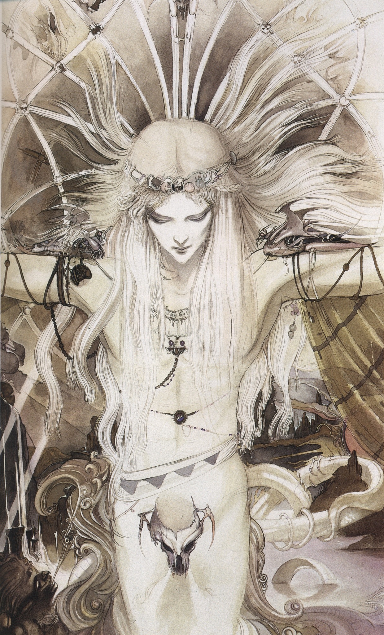 2001hz:‘Hiten’ Artworks Illustrated By: Yoshitaka Amano (1989)