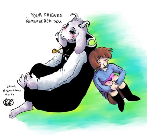 The Only One You Cant Save... . . . #undertale #asriel #asrieldreemurr #frisk #art #artist #digitalart