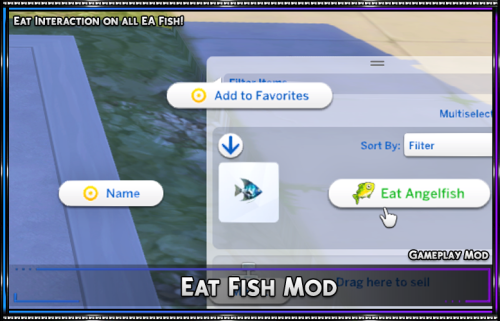 Have you ever been out fishing and forgot your snack? You can now eat all EA fish directly from your