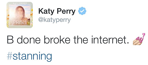 biblebeauty:  Katy Perry publicly degrading herself, December 2013