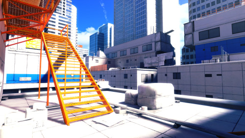 #Mirrors Edge from Video Game Stairs