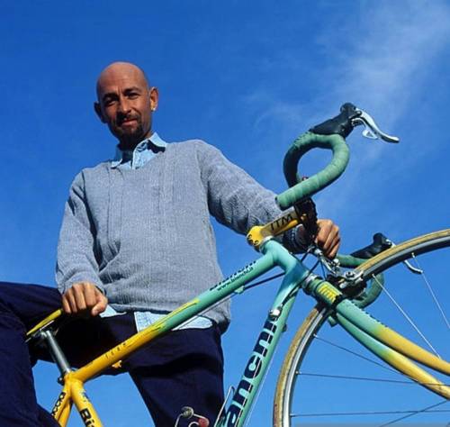 girogram:  Handmade glory #bianchi #megapro legendary partnership man and bike #forever #pantani #pi