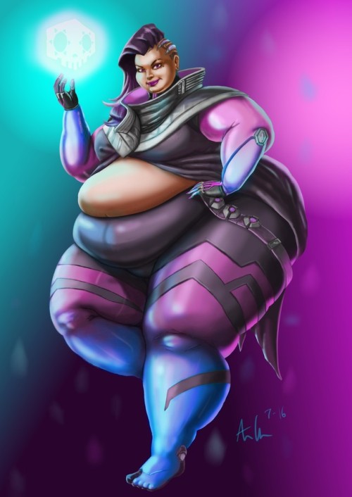 ray-norr: Mondo Sombra Overdue Overwatch fats  (Updated to fix her head being too small before) End 