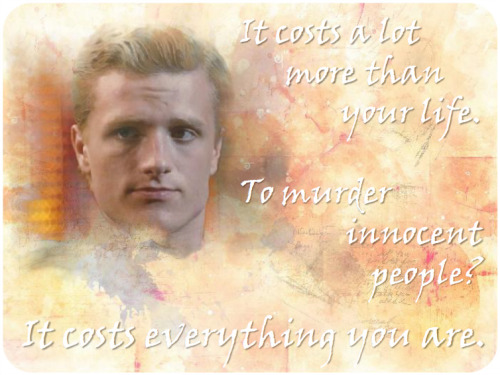 iremembereverything - Peeta Mellark + quotes from Mockingjay