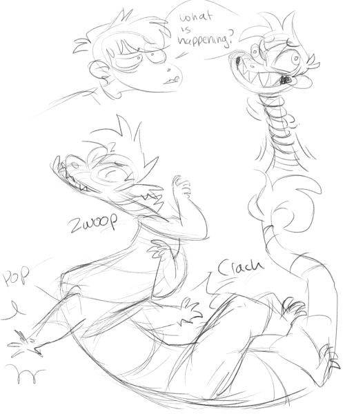 thefairygodmonster:  Speaking of corruption I been missing an old design of mine names Majick! So what better way to draw a corruption transformation than with a lot of maniacal laughter?I guess this is definitely more on the chaotic side of a corruption?