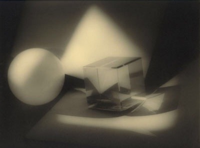 zzzze:JAROMIR FUNKE (Czech 1896-1945) Cube and Sphere, Prague 1923 Gelatin silver print
