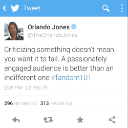 arineat:  piccolina-mina:  Thank you!  One of my favorite quotes: “The problem with most people is they would rather be ruined by praise than saved by criticism.”  Orlando gets it. 