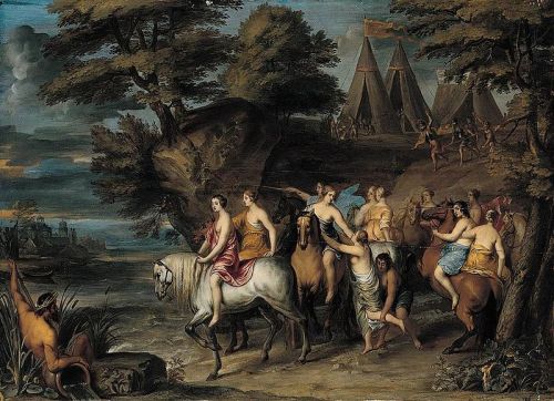 Cloelia and Her Companions Escaping from the Etruscans by Frans Wouters (1612-1659)Cloelia was one o