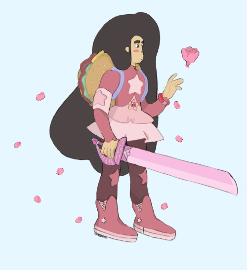 hamboning:  pensive stevonnie before battle 